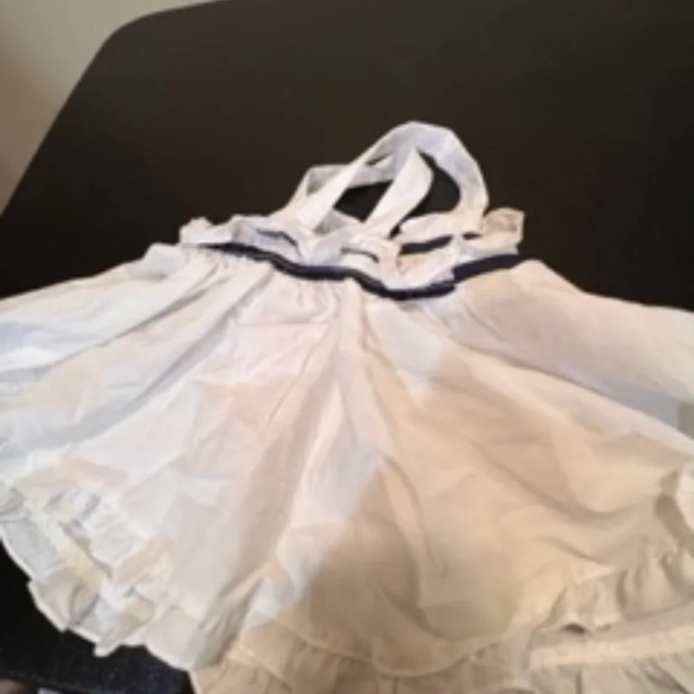 Savannah 2 pieces shorts and halter top 12 months blue and white NWT